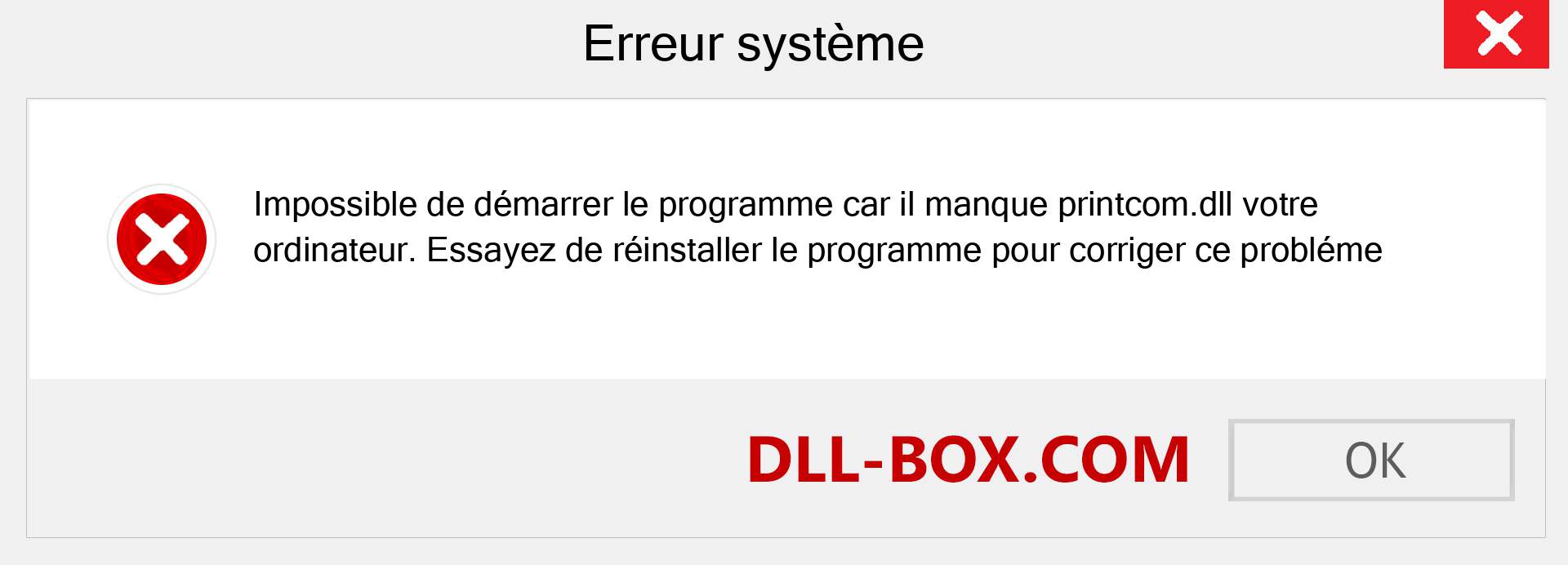 Le fichier printcom.dll est manquant ?. Télécharger pour Windows 7, 8, 10 - Correction de l'erreur manquante printcom dll sur Windows, photos, images